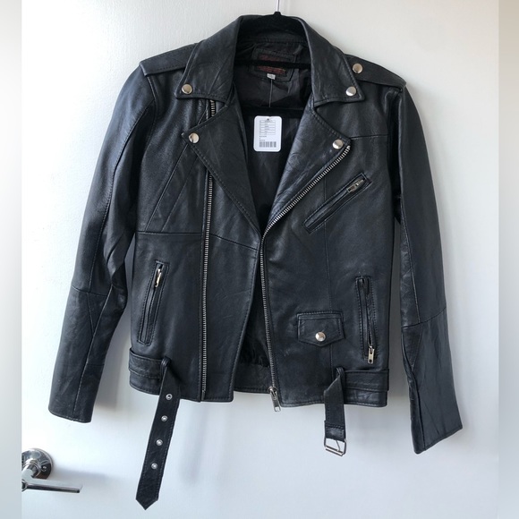 Pele Che Coco Reworked Leather Jacker - Picture 1 of 9